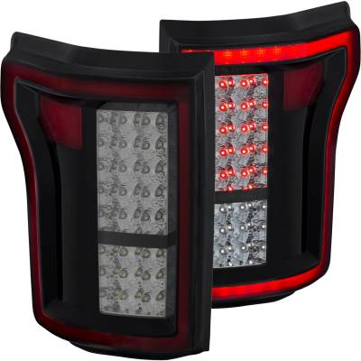 Anzo USA - Anzo USA Black LED Smoked Lens Taillight Set Ford F150 311263