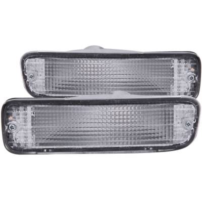 Anzo USA - Anzo 511018 Clear Lens Front Bumper/Turn Signal Lights for 95-97 Toyota Tacoma