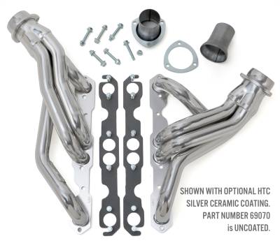 Hedman Hedders - Hedman 69070 1.625" Uncoated Mid-Len Headers for 67-74 Blazer Pickup/SUV 283-400