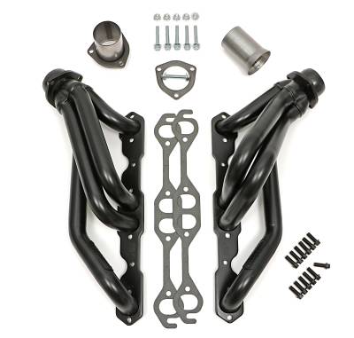 Hedman Hedders - Hedman 69550 1.5" Mid-Length Swap Headers for SB Chevy Into 4WD S10