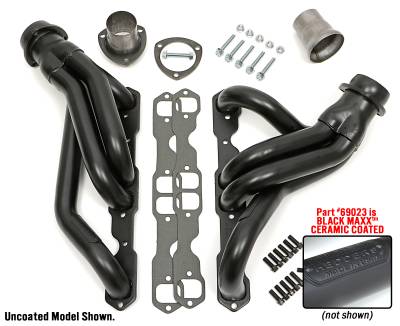 Hedman Hedders - Hedman 69023 BLACK MID-LENGTH 1.75" HEADERS for 67-87 C10 TRUCKS w/283-400