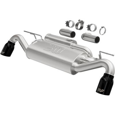 MagnaFlow Exhaust Products - MagnaFlow 19553 Street Series Black Chrome AxleBack System for 21-26 Ford Bronco