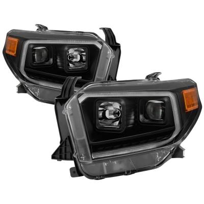 Spyder Auto - Spyder Auto 9043031 DRL LED Light Bar Projector Headlights for 14-18 Tundra