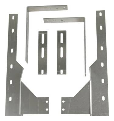 Gatorback - Gatorback Universal Dual Wheel 19"-21" Rear Mud Flap Brackets-Silver GB758054