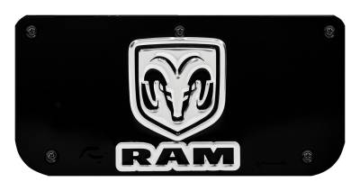 Gatorback - Gatorback Replacement 12" Mud Flap Plate Black for RAM Head Logo GB755697
