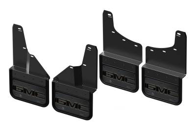 Gatorback - Gatorback 12" Black Front/Rear Mud Flap Set Sierra HD GCAA200K-GMG2