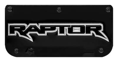 Gatorback - Gatorback Replacement 12" Mud Flap Plate Black Raptor Logo GA759940