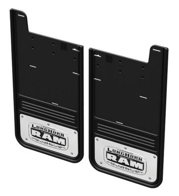 Gatorback - Gatorback 12" Black Rear Mud Flap Set for RAM 2500/3500 GCR38R-L
