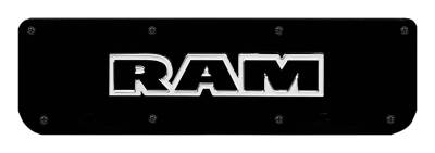 Gatorback - Gatorback Replacement 19"-21" Mud Flap Plate Black for RAM Text Logo GB759713