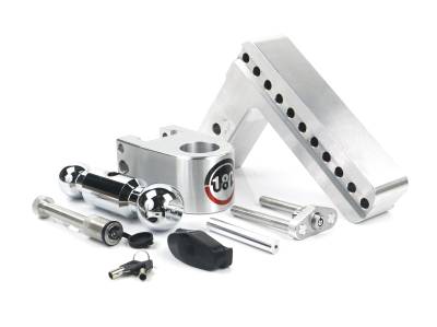 Weigh Safe - Weigh Safe 2.5" 180-DEG Class-V 8" Drop Hitch Receiver 18.5K CTB8-2.5-KA