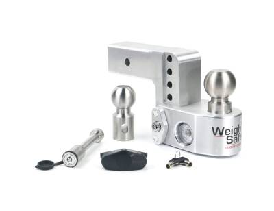 Weigh Safe - Weigh Safe 2.5" Aluminum Class-V 4" Drop Hitch Receiver 18.5K WS4-2.5-KA