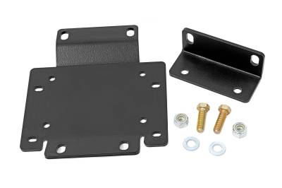 Rough Country Suspension Systems - Rough Country Front Winch Mount Kit Black for Honda Pioneer 1000-5 92055