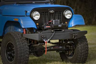 Rough Country Suspension Systems - Rough Country Front Winch Mount Kit Black for Mahindra Roxor 99001