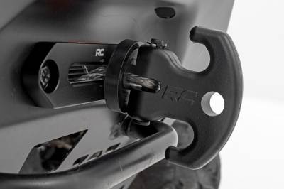 Rough Country Suspension Systems - Rough Country Multifunction Aluminum UTV Winch Cleat Hook Black RS177B