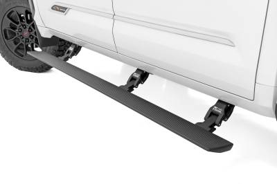 Rough Country Suspension Systems - Rough Country Power Running Boards Black for 22-25 Tundra CrewMax PSR70911