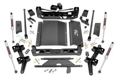 Rough Country Suspension Systems - Rough Country 27440 4" Suspension Lift Kit for 88-98 GM 1500 Truck/SUV 4WD