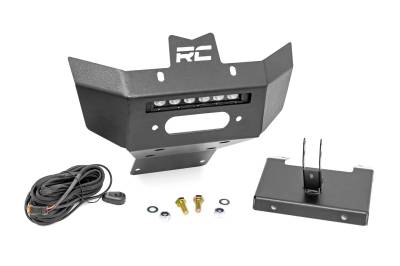 Rough Country Suspension Systems - Rough Country 97072 Front Winch Bumper Black 6" SlimLine for Can-Am Renegade