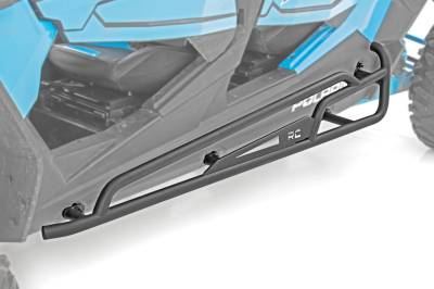Rough Country Suspension Systems - Rough Country Tubular Rock Sliders Black for Polaris RZR XP 4 1000 93065