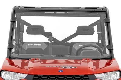 Rough Country Suspension Systems - Rough Country 98132010 Front UTV Full Windshield for Polaris Ranger 1000