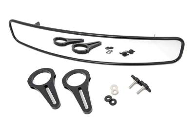 Rough Country Suspension Systems - Rough Country Universal Ultrawide Rearview Mirror Black for 1.75" Bar 99005