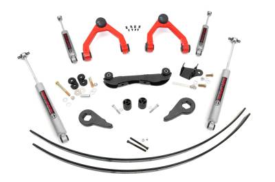Rough Country Suspension Systems - Rough Country 17030RED 2"-3" Lift Kit for 88-98 GM 1500 Truck/SUV w/Rear AAL