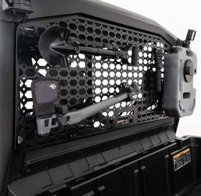 Rough Country Suspension Systems - Rough Country 97077 MOLLE Rear Window Rack Panel for Can-Am Defender HD 8-10