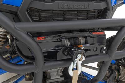 Rough Country Suspension Systems - Rough Country Front Winch Mount Kit Black for Kawasaki Teryx 94004