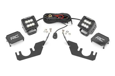 Rough Country Suspension Systems - Rough Country 94007 Rear Cab Mount 2" LED Pod Light Kit for Kawasaki Teryx