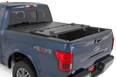 Rough Country Suspension Systems - Rough Country 47220550B Lo-Pro Hard Folding Cover for 15-20 Ford F150 5.5'