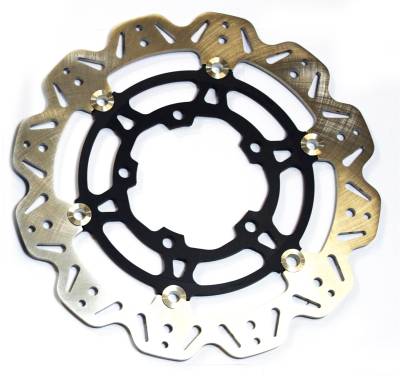 EBC Motorcycle Brakes - EBC Motorcycle Brakes VR3091BLK Vee-Series Sport Bike Rotor
