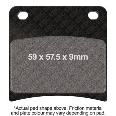 EBC Motorcycle Brakes - EBC Motorcycle Brakes FA146HH Double-H Sintered Pads