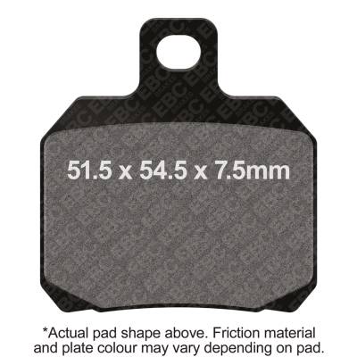 EBC Motorcycle Brakes - EBC Motorcycle Brakes FA266HH Double-H Sintered Pads