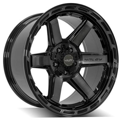 4PLAY - 4PLAY Wheels 4P63 20x10 5x5.0/5.5 -18mm Black/Machine 4P63-20100-5D55-18BBT