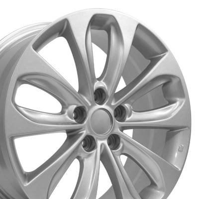 OE Wheels LLC - OE Wheels HY02 18x7.5 5x4.5 48mm Silver HY02-18075-5450-48S