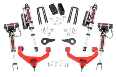 Rough Country Suspension Systems - Rough Country 97550RED 3.5" Vertex Lift Kit w/OVLDs for 11-19 Silv/Sra 2500/3500