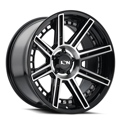 Ion Alloy - Ion Alloy 149 Series 20x10 5x5.0 -24mm Gloss Black/Machined 149-2173B