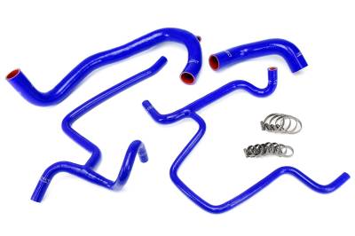HPS Performance - HPS 57-1328-BLUE Silicone Replace OEM Rubber Radiator Coolant Hoses