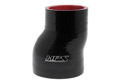 HPS Performance - HPS HTSOR-300-325-L6-BLK 3" To 3.25" 76mm-83mm ID Reducer Coupler Hose Black 6"