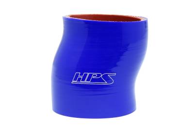 HPS Performance - HPS HTSOC-250-BLUE 2.5" 63mm ID Silicone Offset Coupler Hose 4-Ply Blue 3"