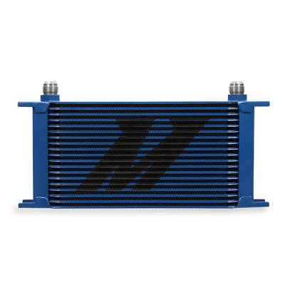 Mishimoto - Mishimoto MMOC-19BL Universal 19-Row Oil Cooler Blue