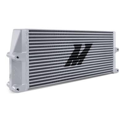 Mishimoto - Mishimoto MMOC-SSO-17SL Silver Heavy-Duty Oil Cooler 17" Core Same-Side Outlets