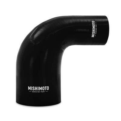 Mishimoto - Mishimoto MMCP-R90-2540BK 90Deg Silicone Transition Coupler 2.50"-4.00" Black