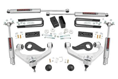 Rough Country Suspension Systems - Rough Country 97730 3" Suspension Lift Kit w/OVLD for 20-26 Silverado/Sierra HD
