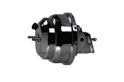 Leed Brakes - Leed Brakes 2N 8" Power Booster w/Brackets for A F & X-Body Cars Chrome