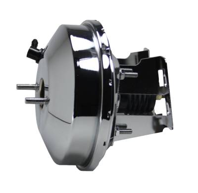Leed Brakes - Leed Brakes 4F 9" Power Booster w/Brackets for Chevrolet Full-Size Chrome