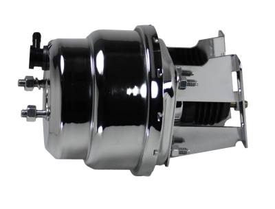 Leed Brakes - Leed Brakes 4L 7" Power Booster w/Brackets for Chevrolet Full-Size Chrome