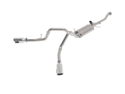 aFe Power - aFe 49-33129-P 3" SS Cat-Back Exhaust System w/Cut-Out Polished for 21-26 F150