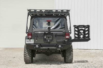 LoD Offroad - LoD Offroad JBC0741 Destroyer Full Rear Bumper w/Tire Carrier for 07-18 Wrangler