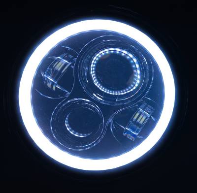 Quake LED - Quake LED QTE960 9" Headlights w/DRL Halo/Turn Signal for 18+ Jeep Gladiator/JL