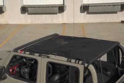 Smittybilt - Smittybilt 97502 Shade Top w/Skylights Black Diamond/Mesh for 20+ Gladiator JT